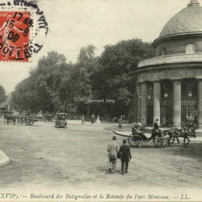 LL 1546 - PARIS (XVII°) - Boulevard des Batignolles et la Rotonde du Parc Monceau