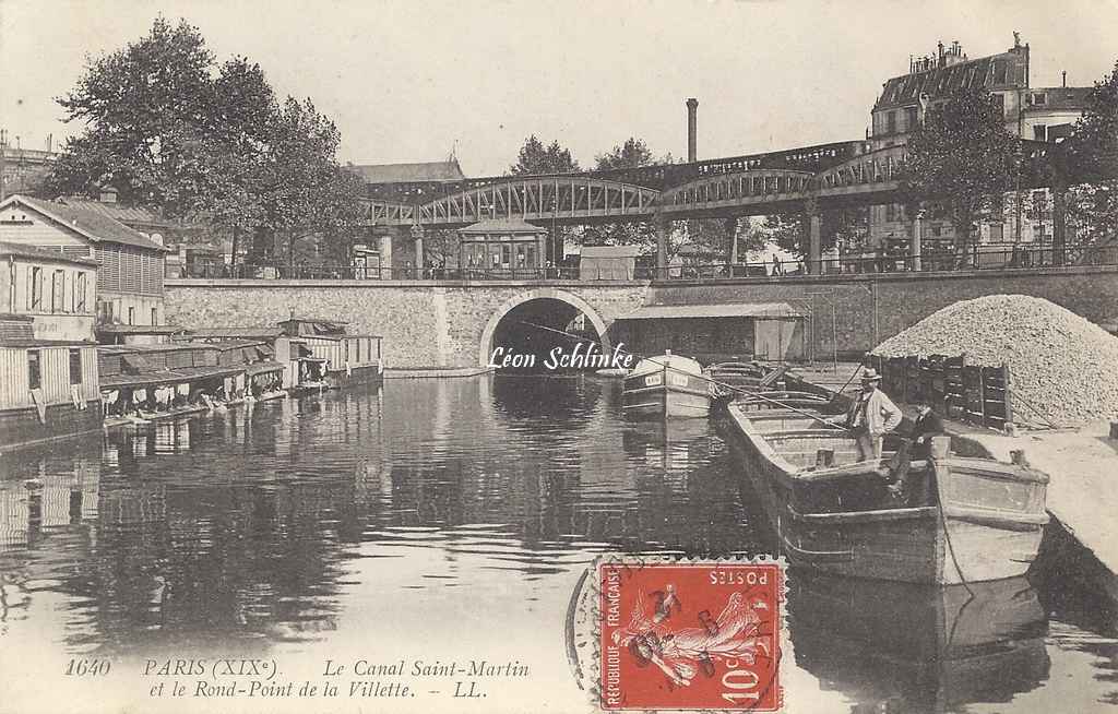 LL 1640 - Le Canal Saint-Martin et le Rd-Pt de la Villette
