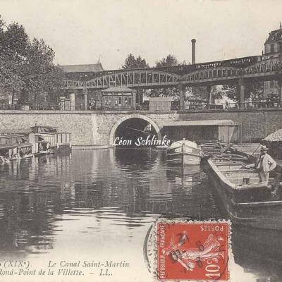 LL 1640 - Le Canal Saint-Martin et le Rd-Pt de la Villette