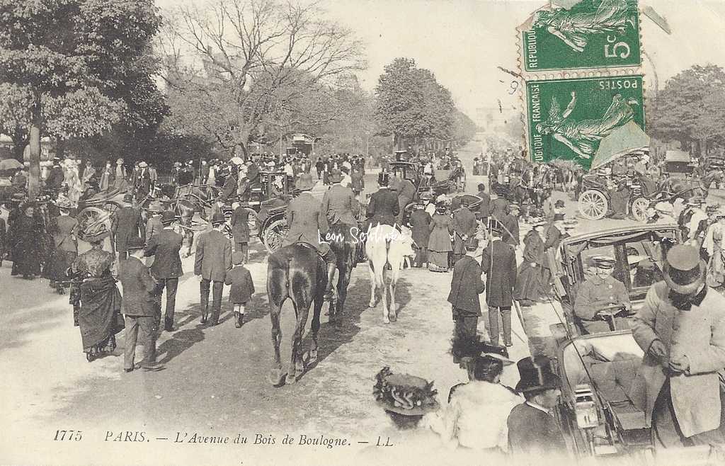 LL 1775 - L'Avenue du Bois de Boulogne