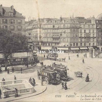 LL 1782 - Le Boulevard et la Rue de Strasbourg - Gare de l'Est