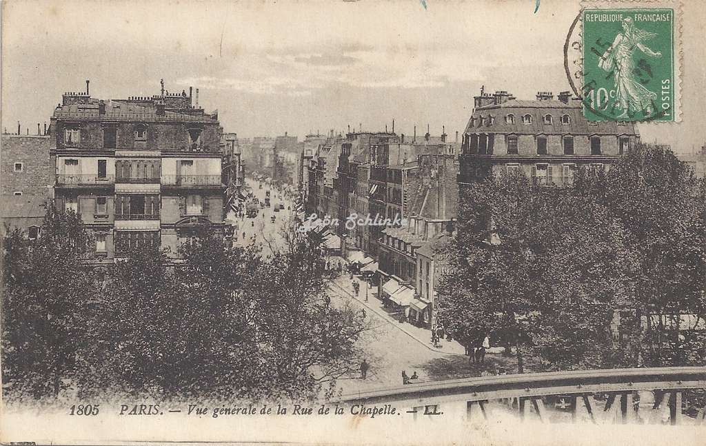 LL 1805 - Vue générale de la Rue de la Chapelle