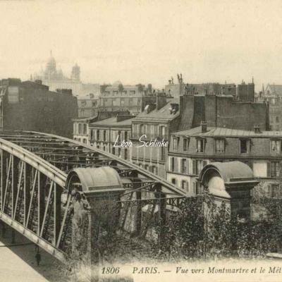 LL 1806 - Vue vers Montmartre et le Métro