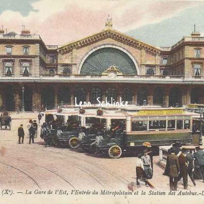 LL 1919 - La Gare de l'Est, Métro et Autobus
