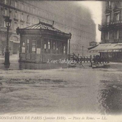 LL 210 - Inondations de Paris - Place de Rome