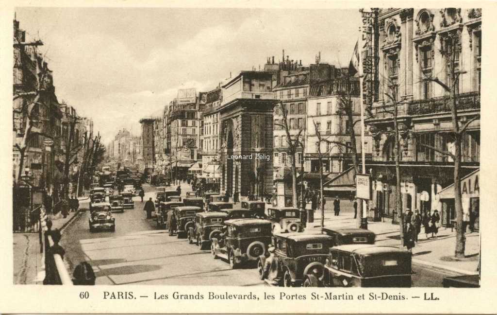LL 60 - PARIS - Les Grands Boulevards, les Portes St-Martin et St-Denis