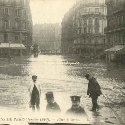 LL 67 - Inondations de Paris - Place de Rome