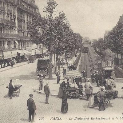 LL 795 - Le Boulevard Rochechouart et le Metropolitain