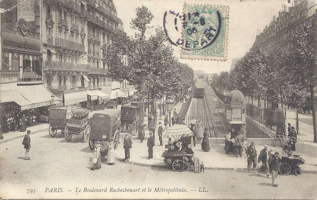 LL 795 - Le Boulevard Rochechouart et le Métropolitain