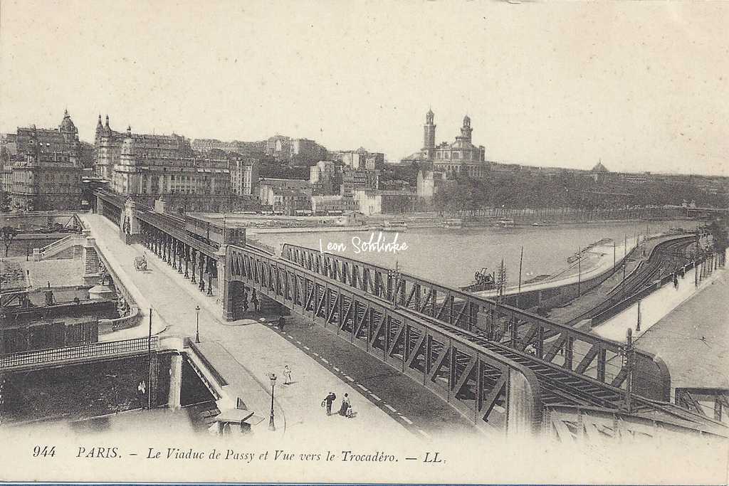 LL 944 - Le Viaduc de Passy et Vue vers le Trocadéro