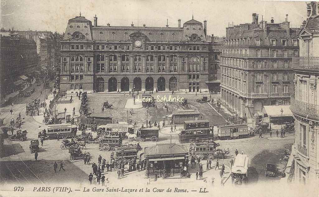 LL 979 - La Gare Saint-Lazare et la Cour de Rome