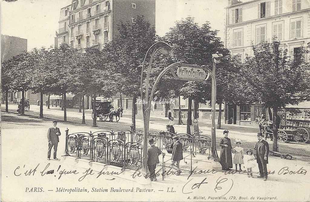 LL - Métropolitain, Station Boulevard Pasteur