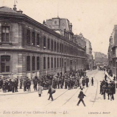 LL - PARIS (X°). - Ecole Colbert et rue Chateau-Landon