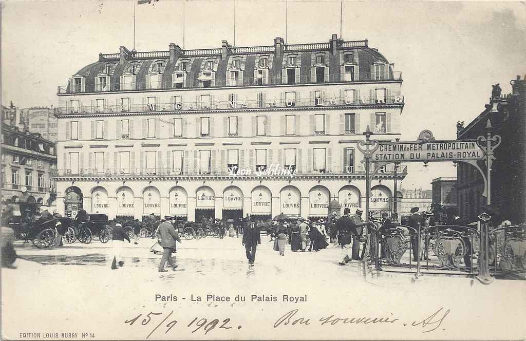 Louis Burgy - 14 - La Place du Palais Royal