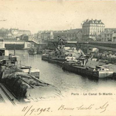 BURGY (Louis) 45 - Le Canal St-Martin - La Bastille