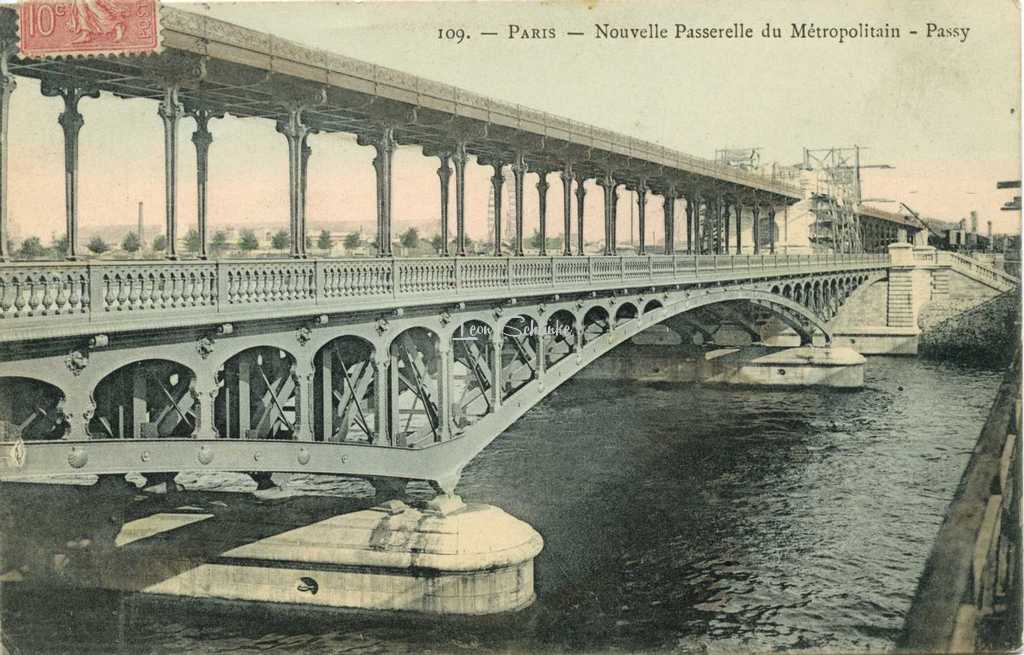 Marmuse 109 - PARIS - Nouvelle Passerelle du Métro - Passy