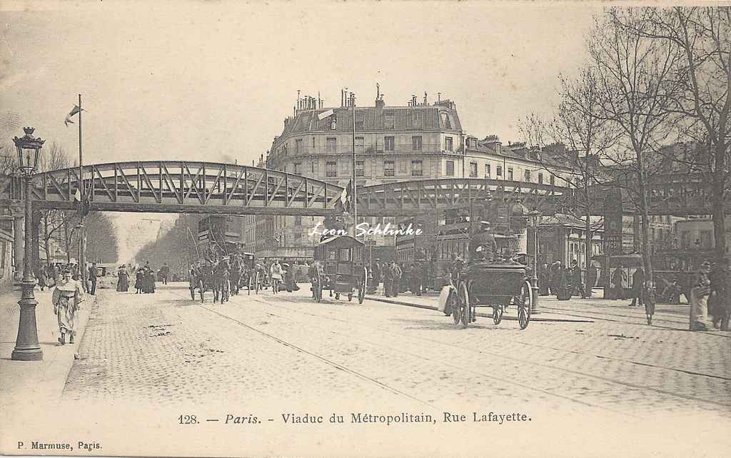 Marmuse 128 - Viaduc du Métropolitain, Rue Lafayette
