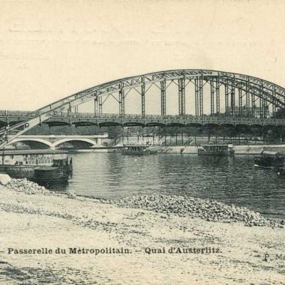 Marmuse 258 - PARIS - Passerelle du Métropolitain - Quai d'Austerlitz