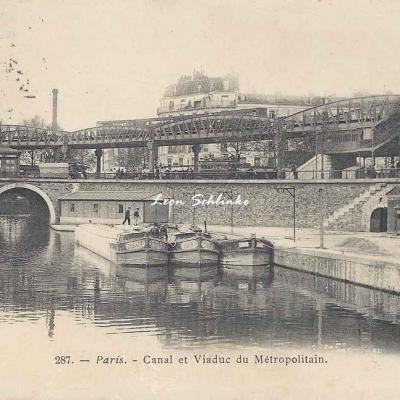 Marmuse 287 - Canal et Viaduc du Métropolitain