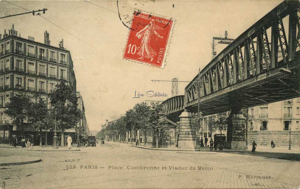 Marmuse 329 - PLace Cambronne et Viaduc du Métro