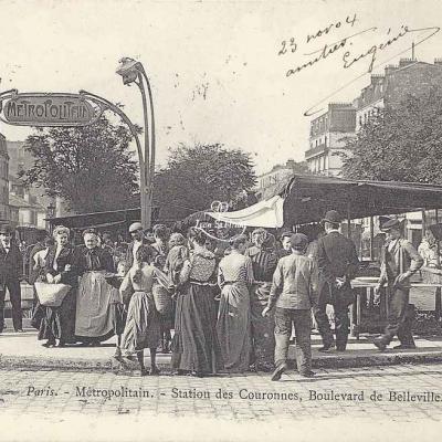 Marmuse 336 - Métropolitain - Station des Couronnes, Bd de Belleville