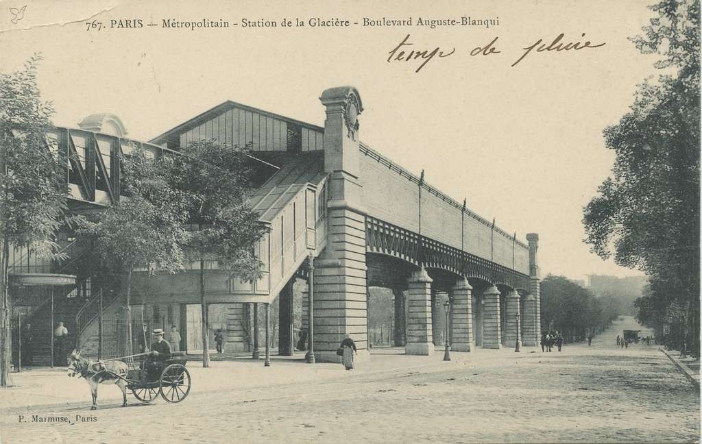 Marmuse 767 - PARIS - Métropolitain - Station de la Glacière - Boulevard Auguste Blanqui