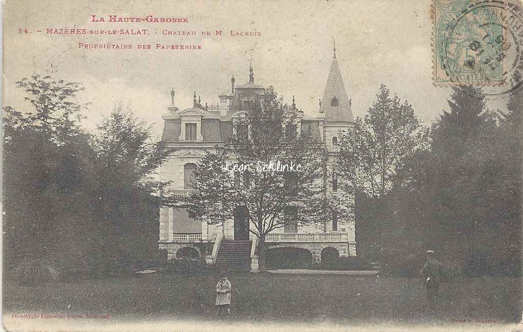 Mazères-sur-le-Salat - Château  Lacroix (Labouche 84)