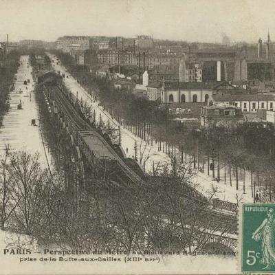 Tout Paris  926 bis - Perspective du Métro prise de la Butte-aux-Cailles