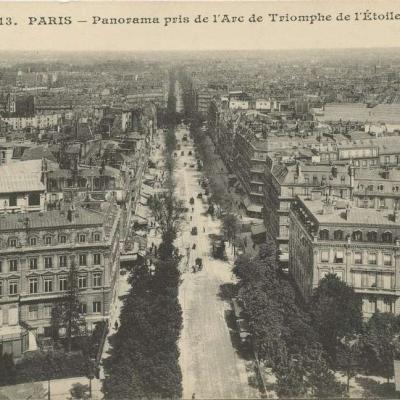 MJ 613 - PARIS - Panorama pris de l'Arc de Triomphe de l'Etoile