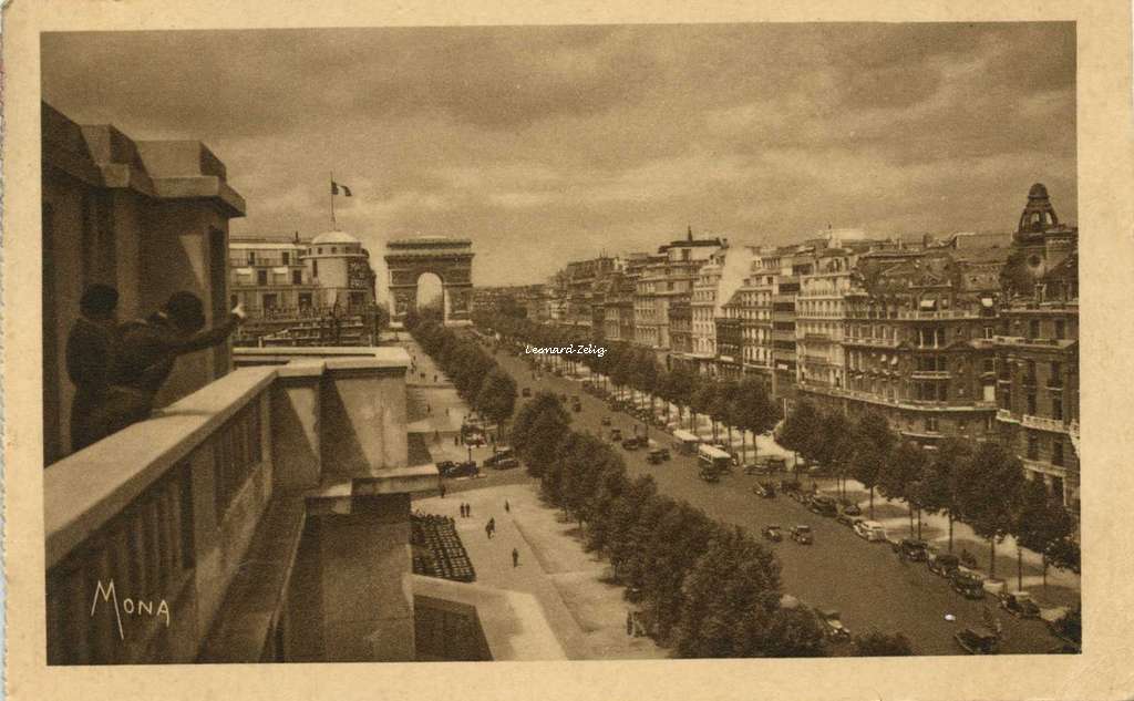 Mona 180 - Les Petits Tableaux de Paris - L'Avenue des Champs-Elysées