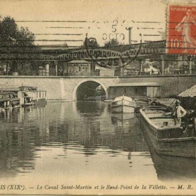 MR 140 - PARIS (XIX°) - Le Canal Saint-Martin et le Rond-Point de la Villette
