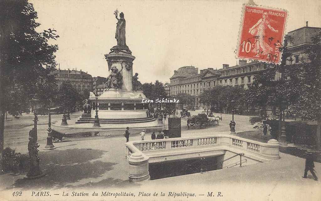 MR 192 - La Station du Métropolitain, place de la République