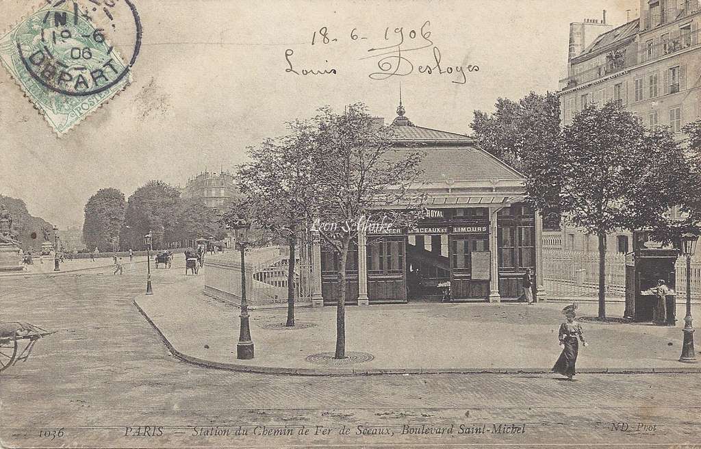 ND 1036 - Station du Chemin de Fer de Sceaux, Bd St-Michel