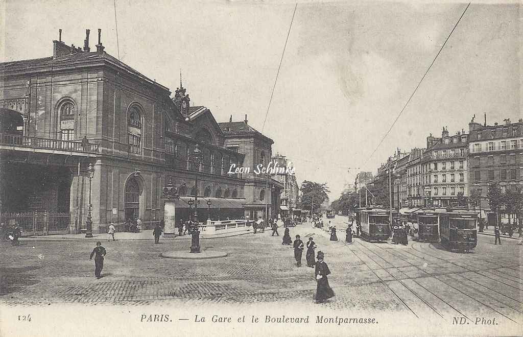 ND 124 - La Gare et le Boulevard Montparnasse