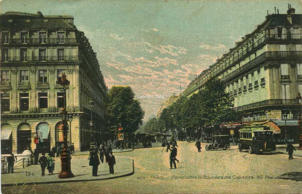 ND 13-c - PARIS - Perspective du Boulevard des Capucines