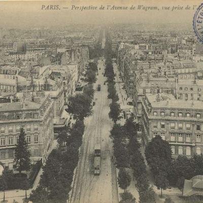 ND 1681 - Perspective de l'Avenue de Wagram prise de l'Arc de Triomphe
