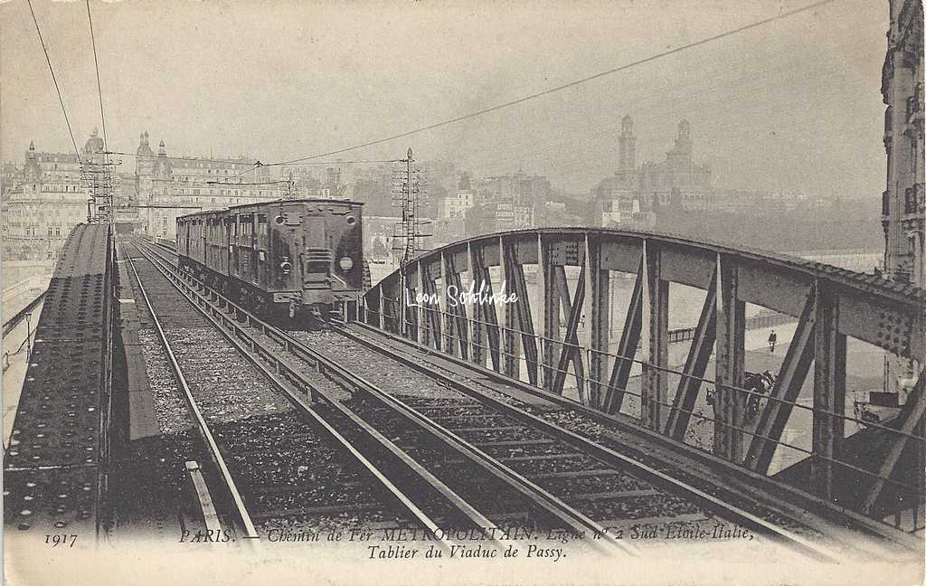 ND 1917 - Chemin de Fer Métropolitain - Ligne 2 Sud - Etoile-Italie