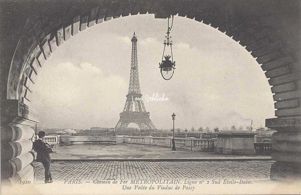 ND 1920 - Chemin de Fer Metropolitain Ligne 2 Sud Etoile-Italie