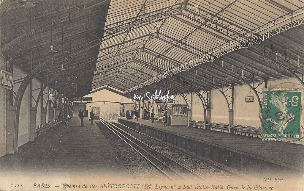 ND 1924 - Gare de la Glacière - Ligne n°2 Sud - Etoile-Italie