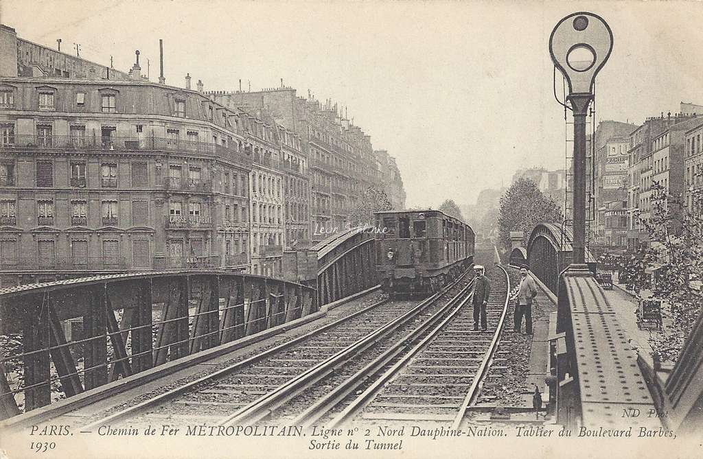 ND 1930 - Ligne n°2, Sortie du Tunnel Bd Barbès