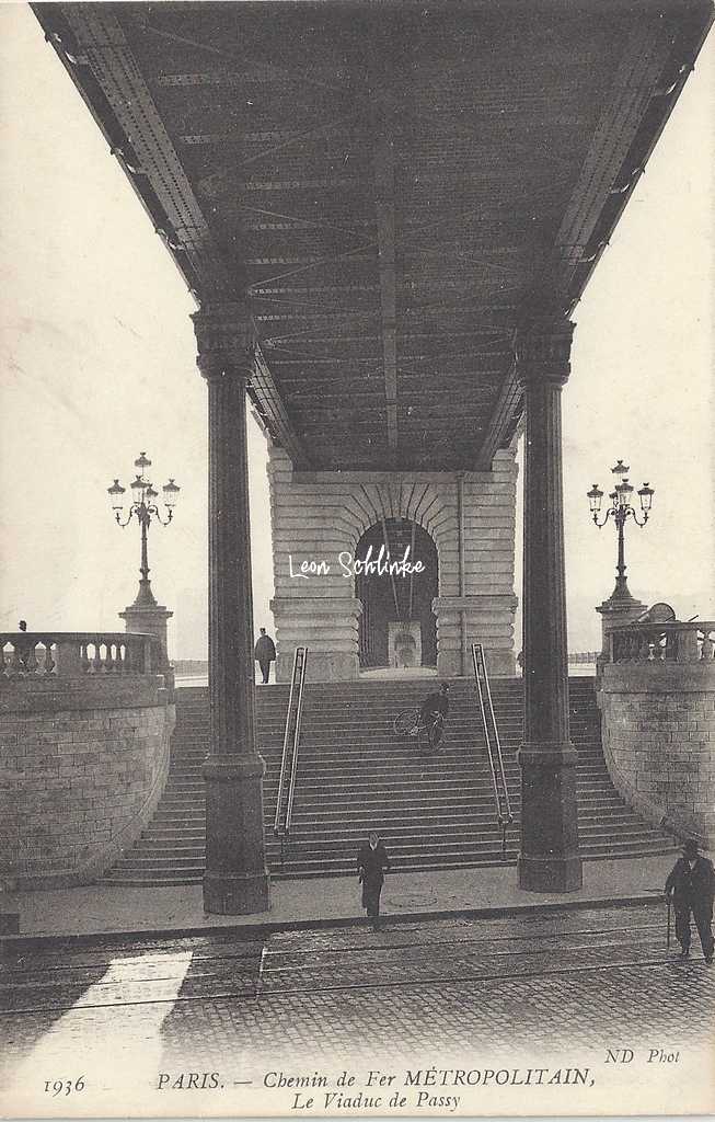 ND 1936 - Chemin de Fer Métropolitain - Viaduc de Passy