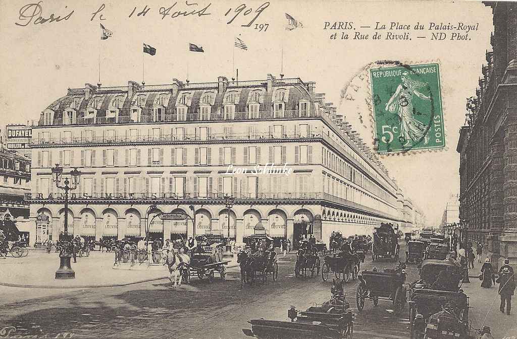 ND - 197 - La Place du Palais Royal et la Rue de Rivoli