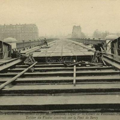 ND 1973 - Tablier du Viaduc construit sur le Pont de Bercy
