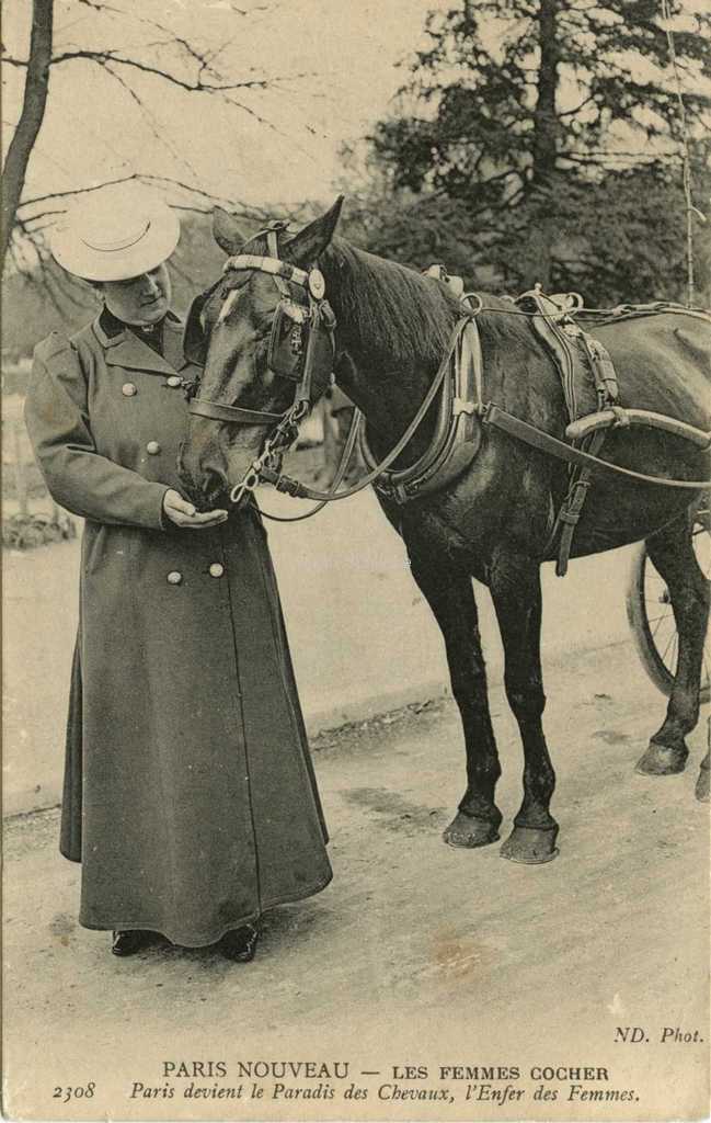 ND 2308 - Paris devient le Paradis des Chevaux, l'Enfer des Femmes