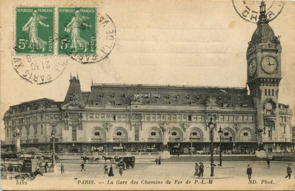 ND 3152 - PARIS - La Gare des Chemins de Fer de P.L.-M