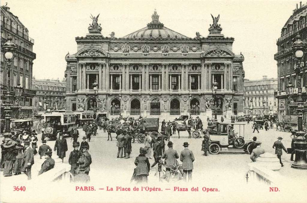 ND 3640 - PARIS - La Place de l'Opéra