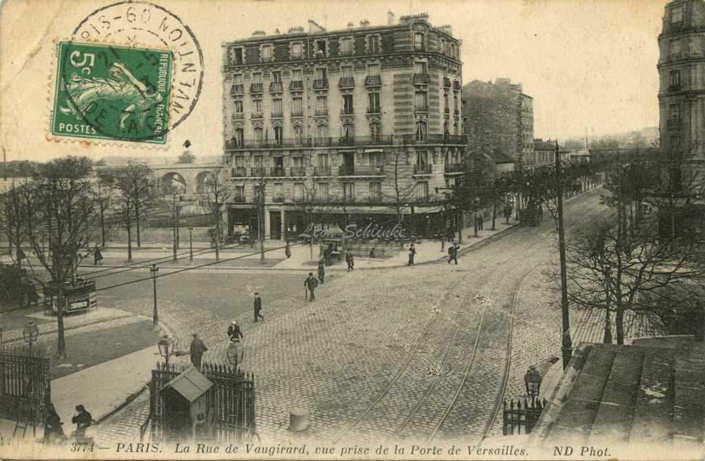 ND 3774 - La Rue de Vaugirard, vue prise de la Porte de Versailles