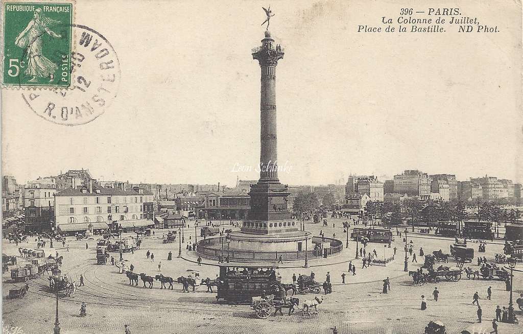 ND 396 - La Colonne de Juillet Place de la Bastille