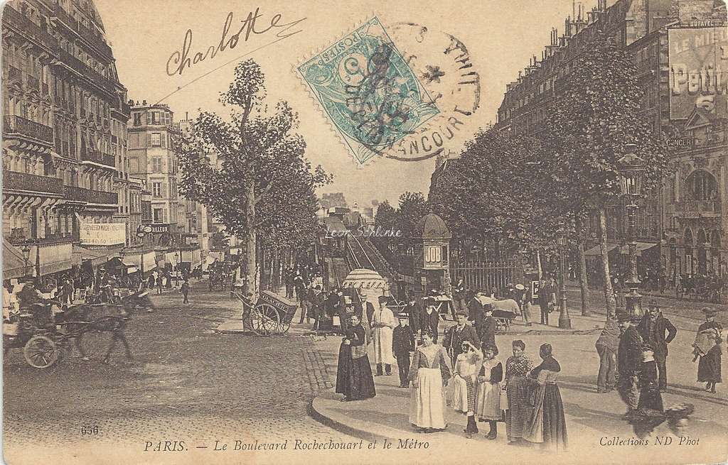 ND 656 - Le Boulevard Rochechouart et le Métro