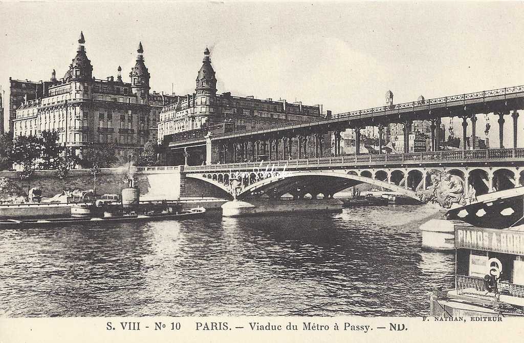 ND S.VIII - N°10 - Viaduc du Métro à Passy